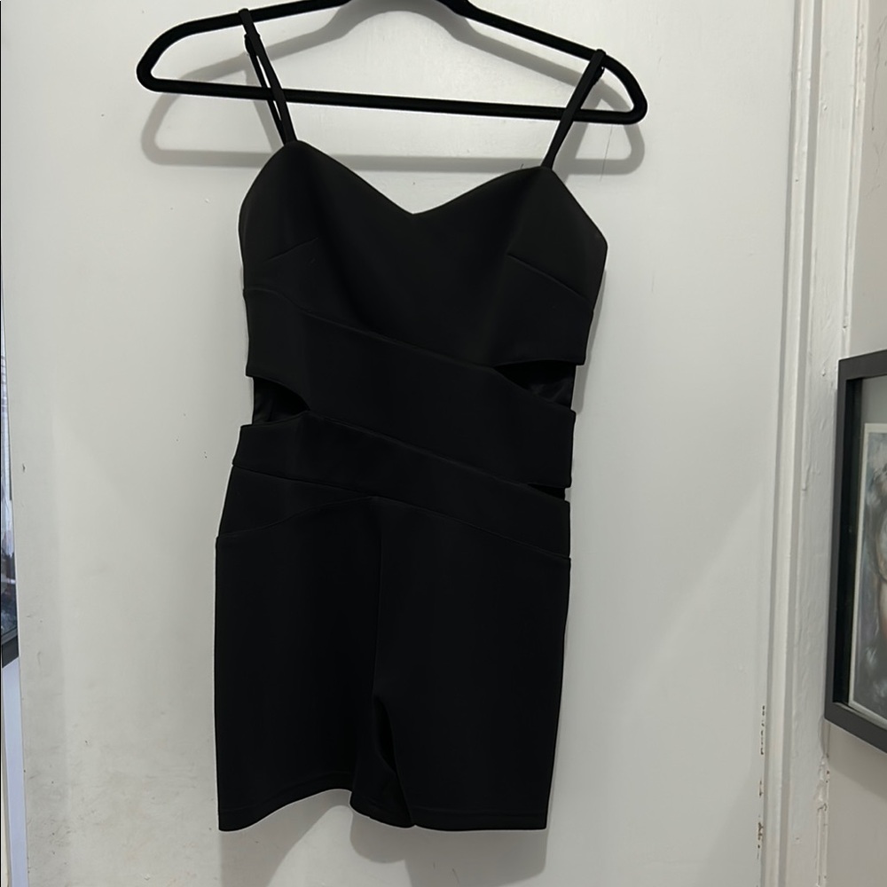 Black Strappy Romper